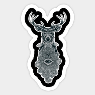 the eye of the deer Sticker